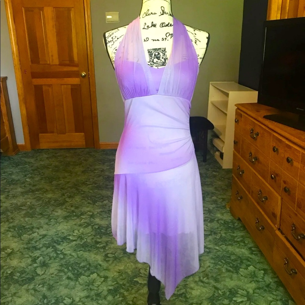 Formal sparkly purple dress womens small